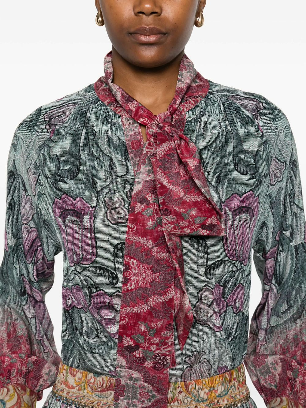 PRINTED SILK SHIRT Pierre Louis Mascia