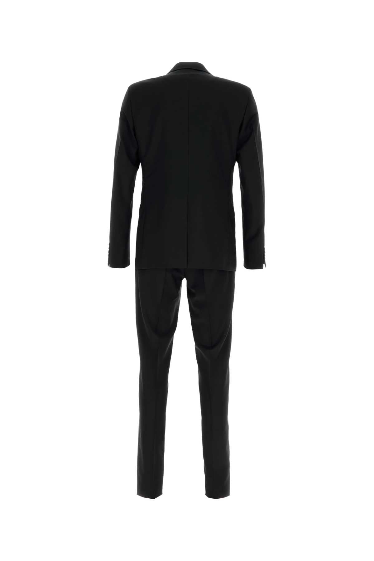 BLACK WOOL BLEND SUIT Prada