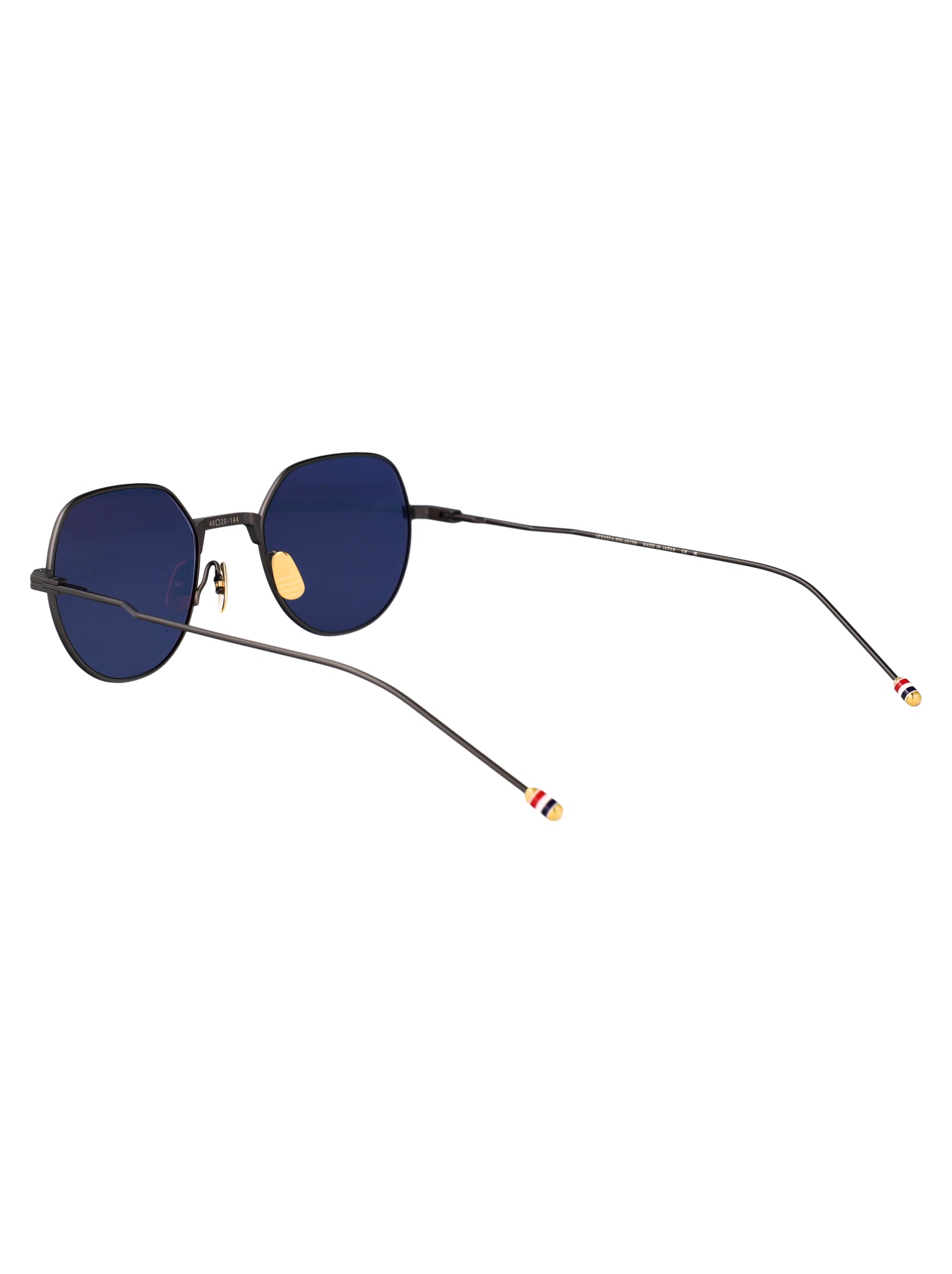 BLACK IRON / 18K GOLD PLATE TITANIUM TITANIUM SUNGLASSES Thom Browne