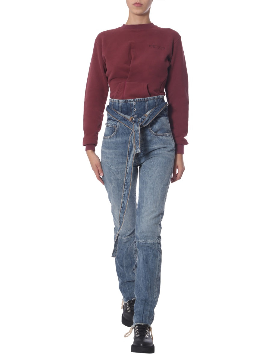CREW NECK SWEATSHIRT UNRAVEL