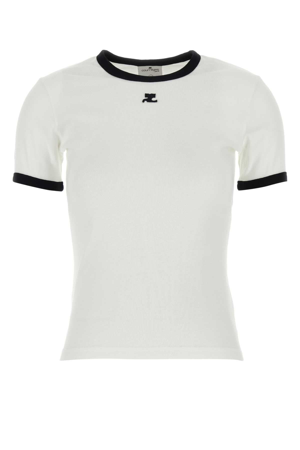 TSHIRT WITH LOGO COURREGÈS WHITE XS