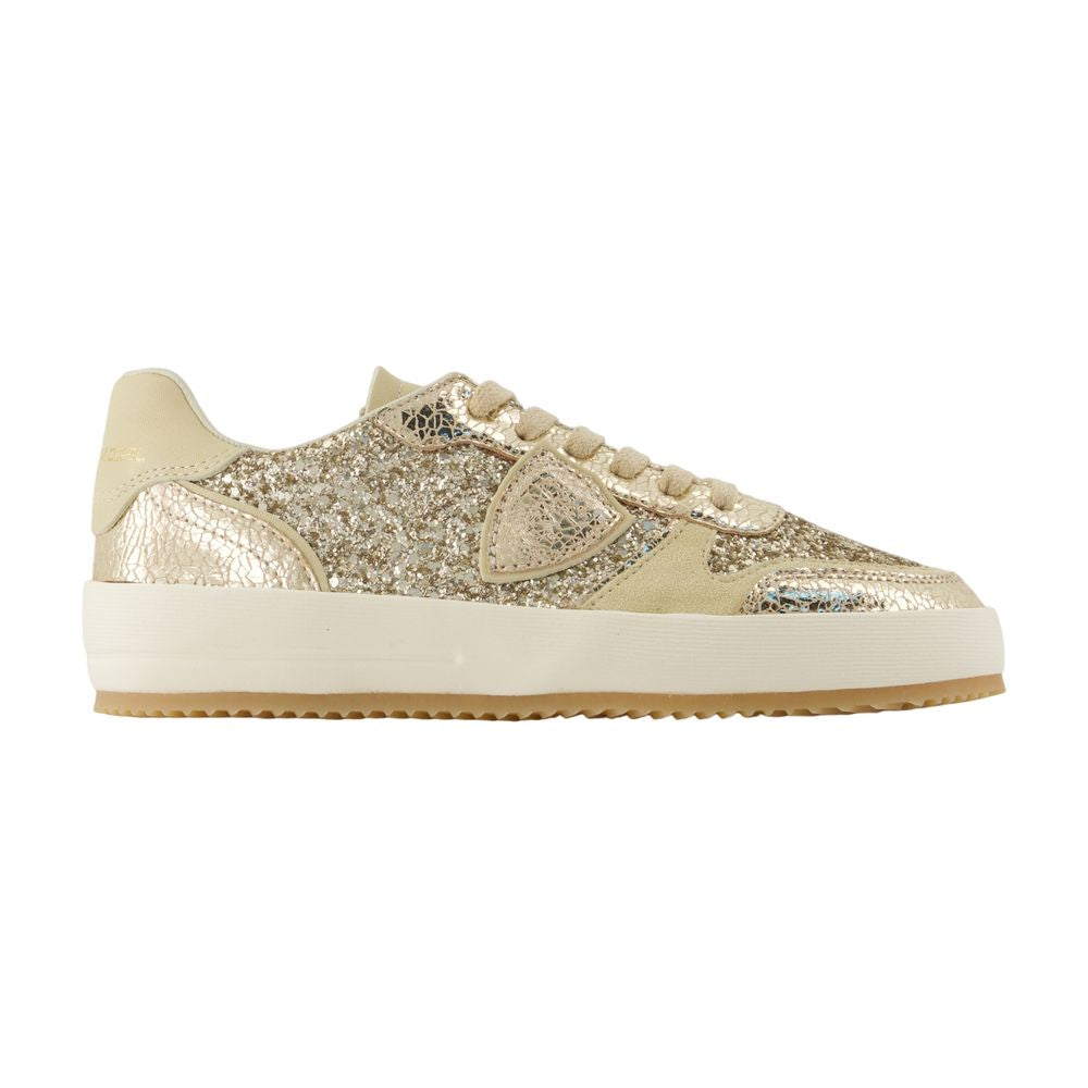 STYLISH FOOTWEAR PHILIPPE MODEL PARIS METALGLITTERPLATINUM 37