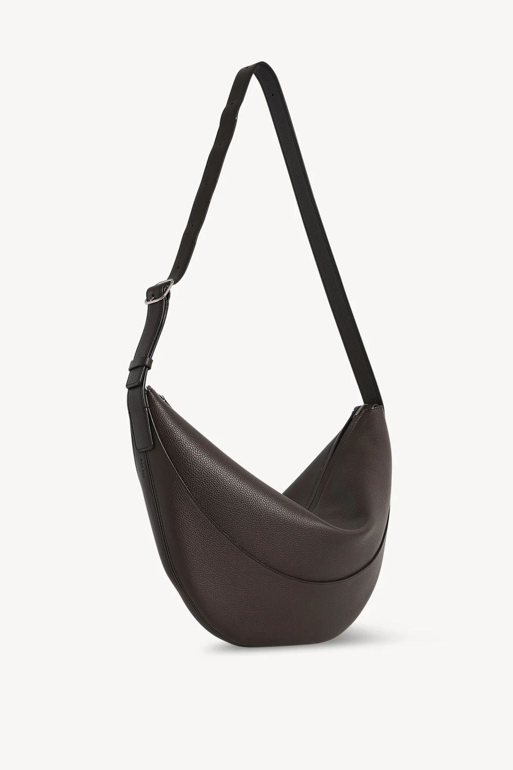 BROWN LEATHER JOUVE SHOULDER BAG The Row