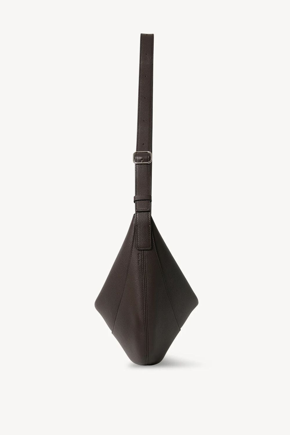 BROWN LEATHER JOUVE SHOULDER BAG The Row