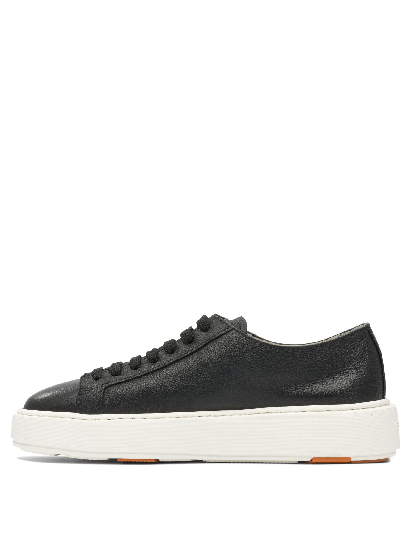BLACK RUBBER SNEAKERS Santoni