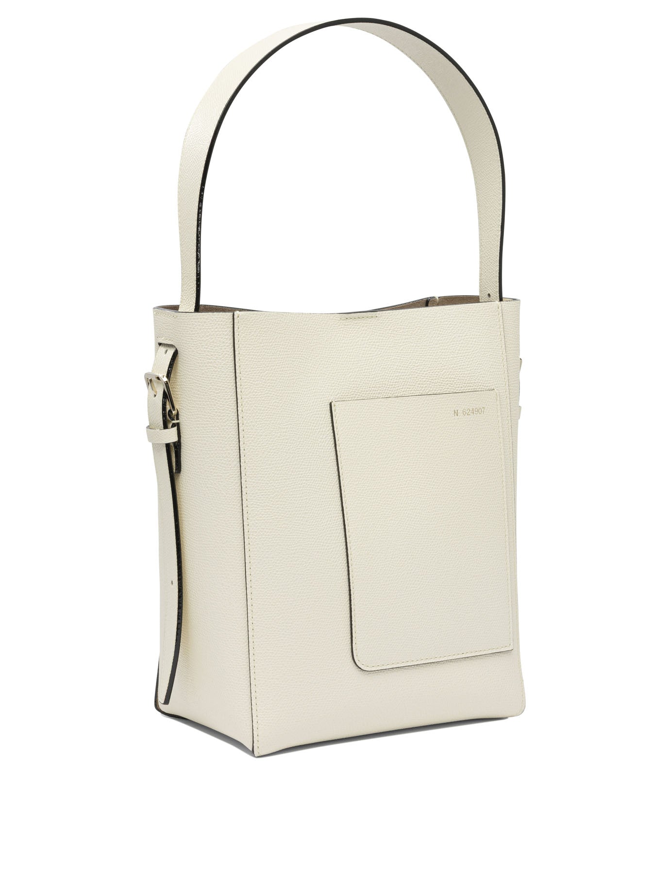 WHITE CALF LEATHER HANDBAG Valextra