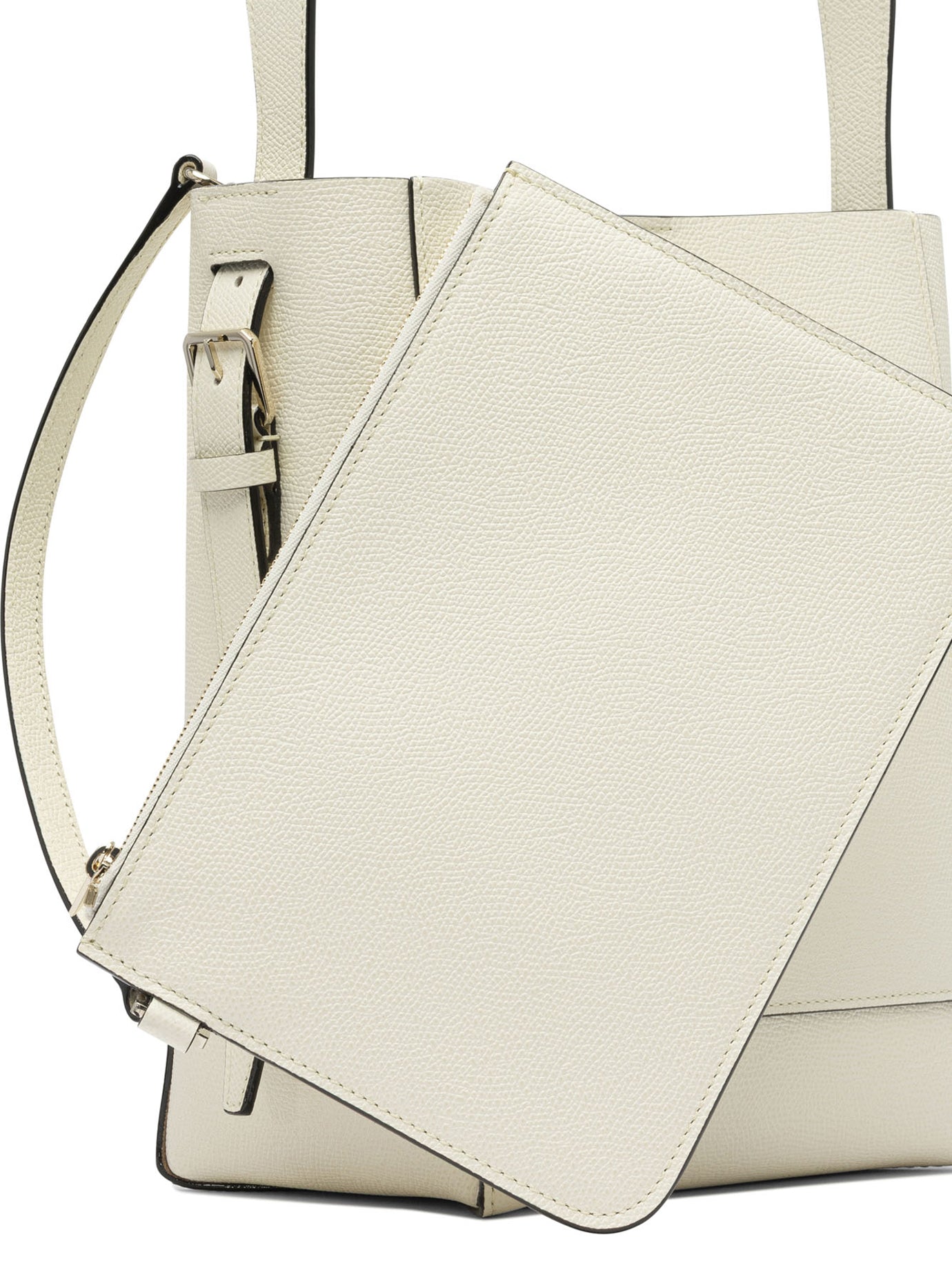 WHITE CALF LEATHER HANDBAG Valextra