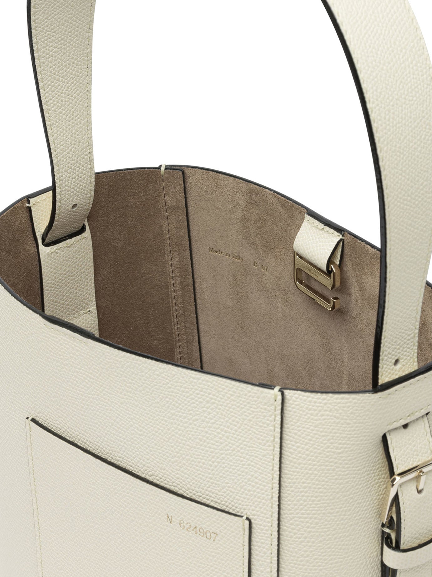 WHITE CALF LEATHER HANDBAG Valextra