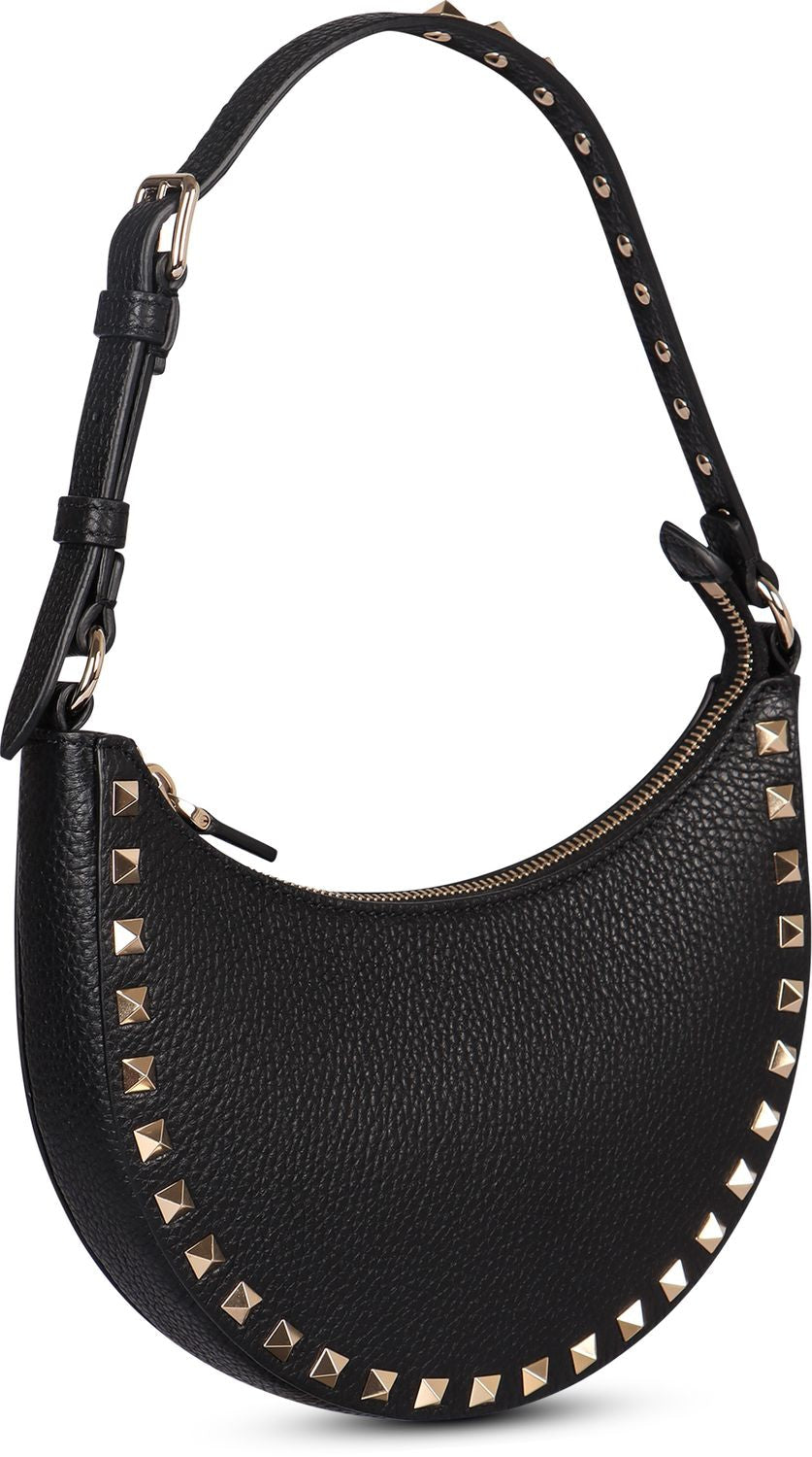 ROCKSTUD MINI LEATHER HOBO BAG Valentino Garavani