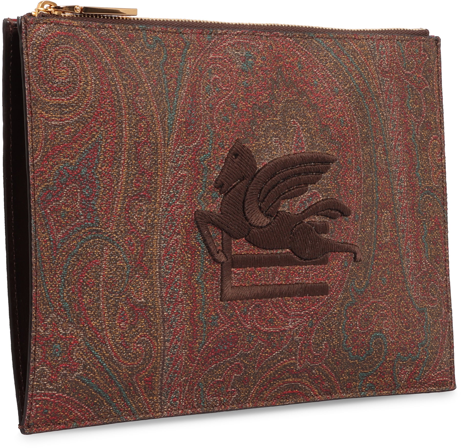 LOGO PRINT FLAT POUCH Etro