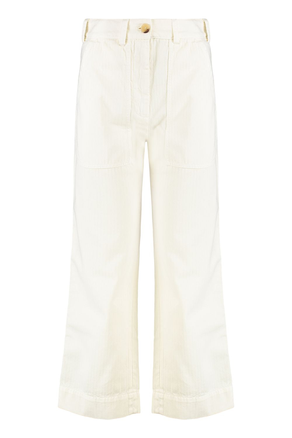 COTTON TROUSERS Etro Ivory 42