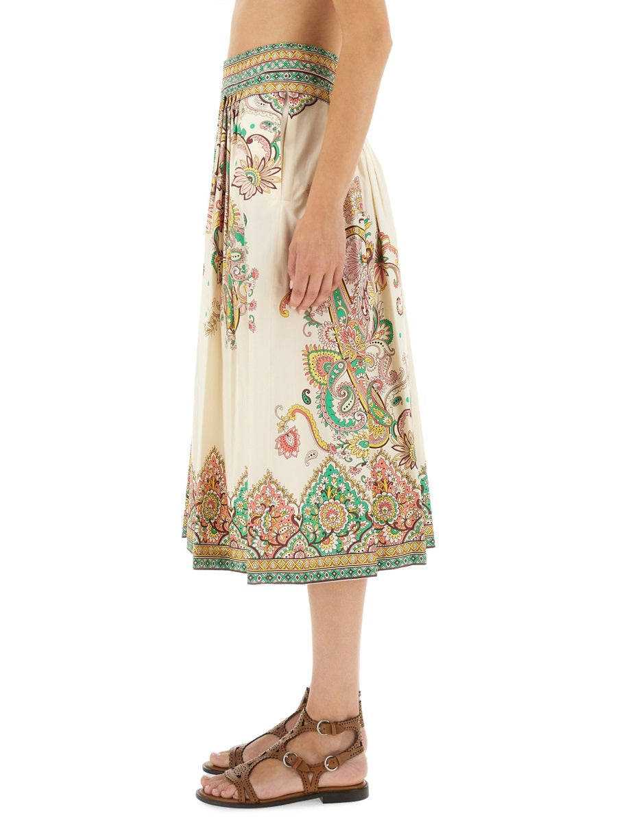 PAISLEY PRINT MIDI SKIRT Etro