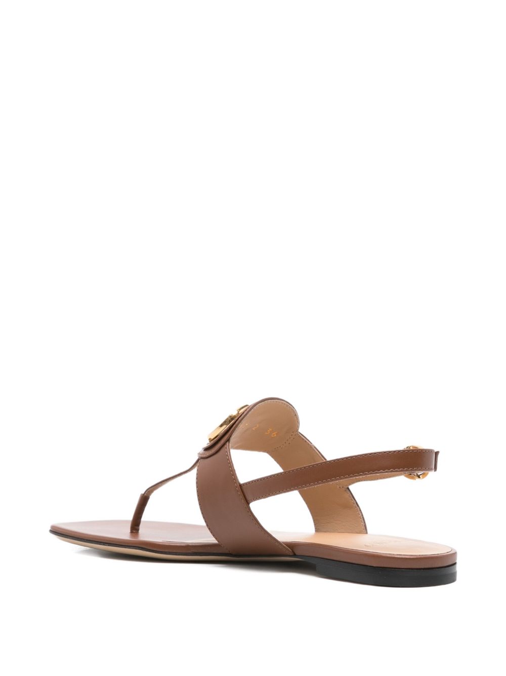 VLOGO SIGNATURE LEATHER THONG SANDALS Valentino Garavani
