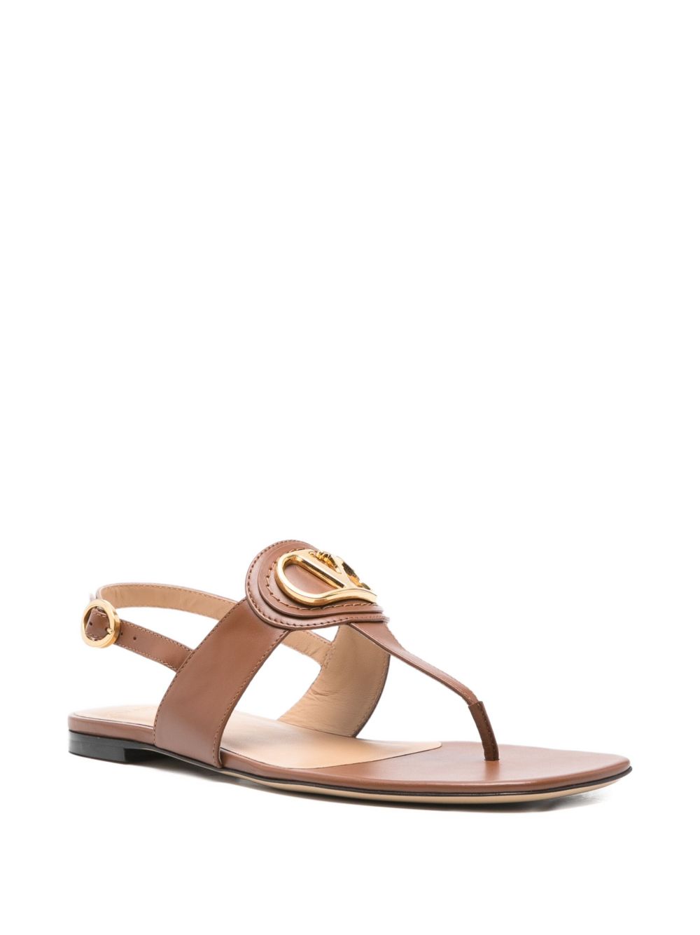 VLOGO SIGNATURE LEATHER THONG SANDALS Valentino Garavani