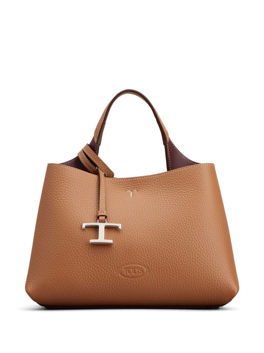 MICRO LEATHER SHOPPING BAG Tod's LEATHER BROWN UNI