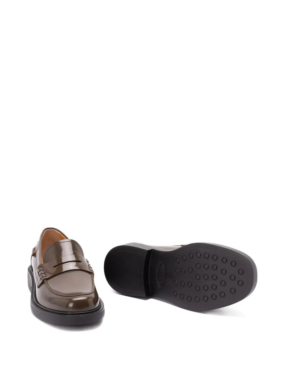 SHADED FINISHING LEATHER PENNY LOAFERS Tod's
