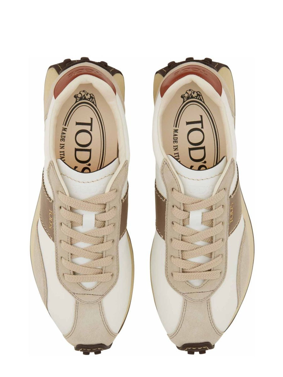SNEAKER IN PELLE E TESSUTO Tod's