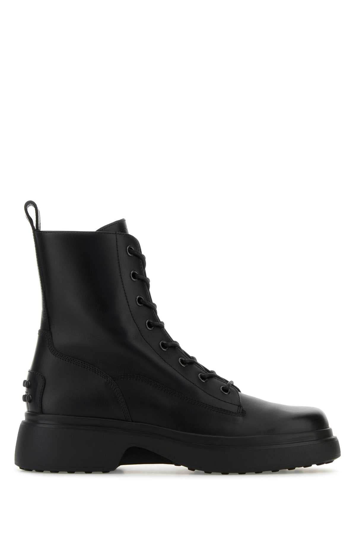 PLATFORM COMBAT BOOTS WITH LACE-UP DESIGN Tod's NERO 36