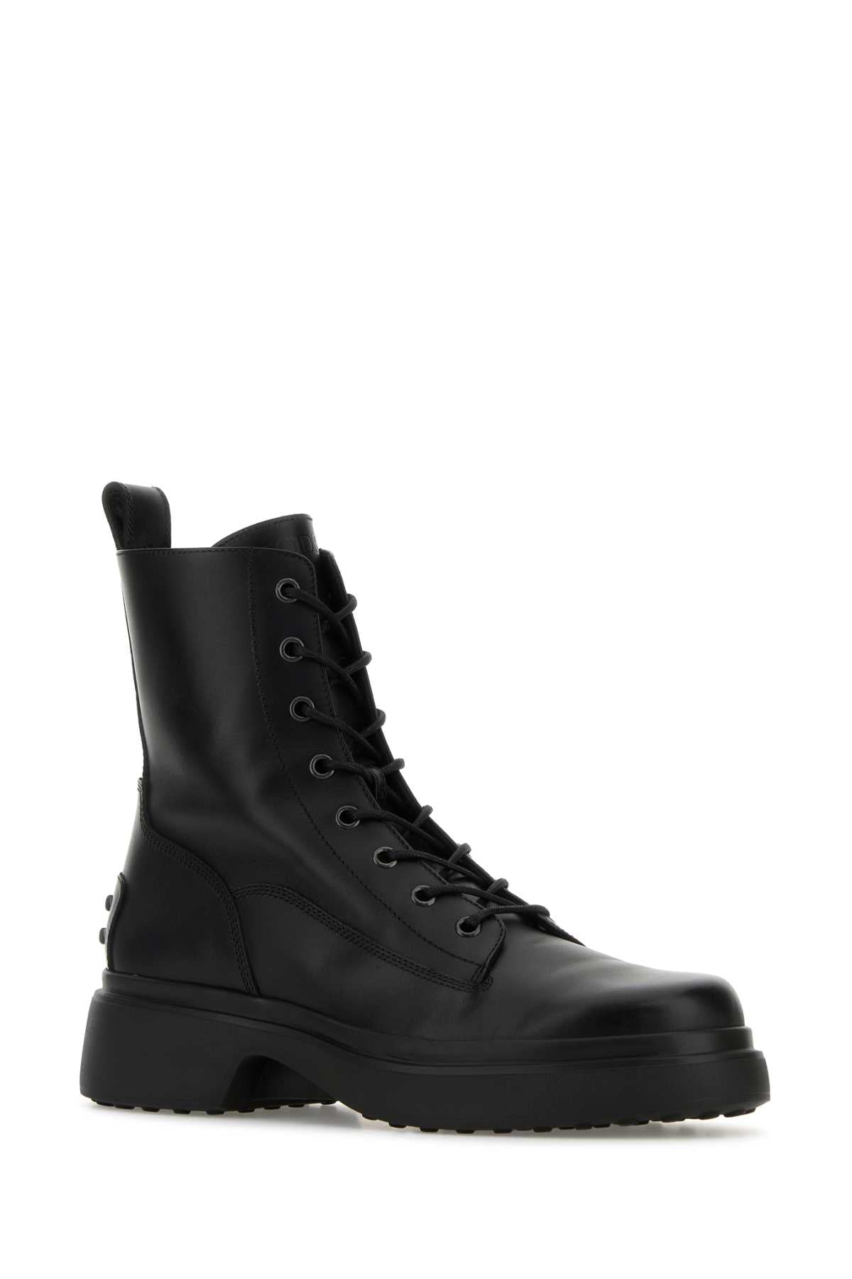 PLATFORM COMBAT BOOTS WITH LACE-UP DESIGN Tod's