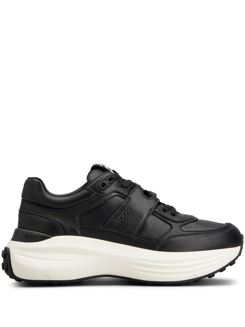 BLACK CALF LEATHER SNEAKERS Tod's BLACK 39