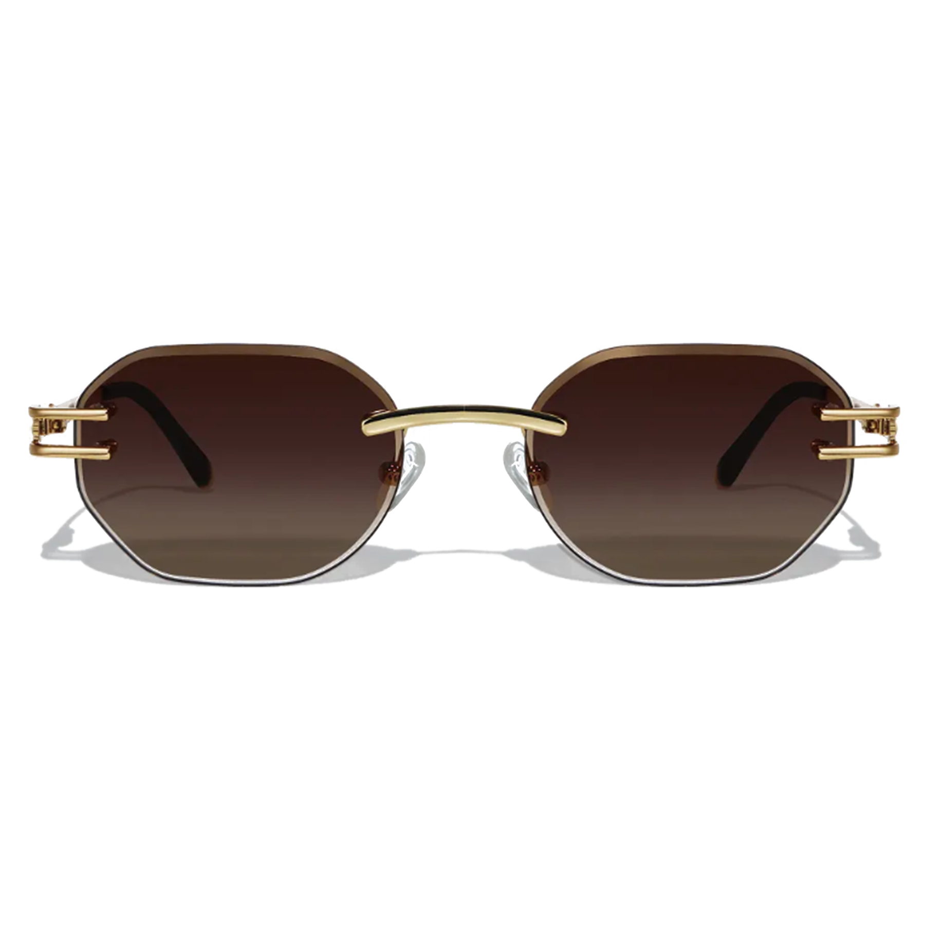 Dore Rectangle Rimless Sunglasses Sunglasses Cossino