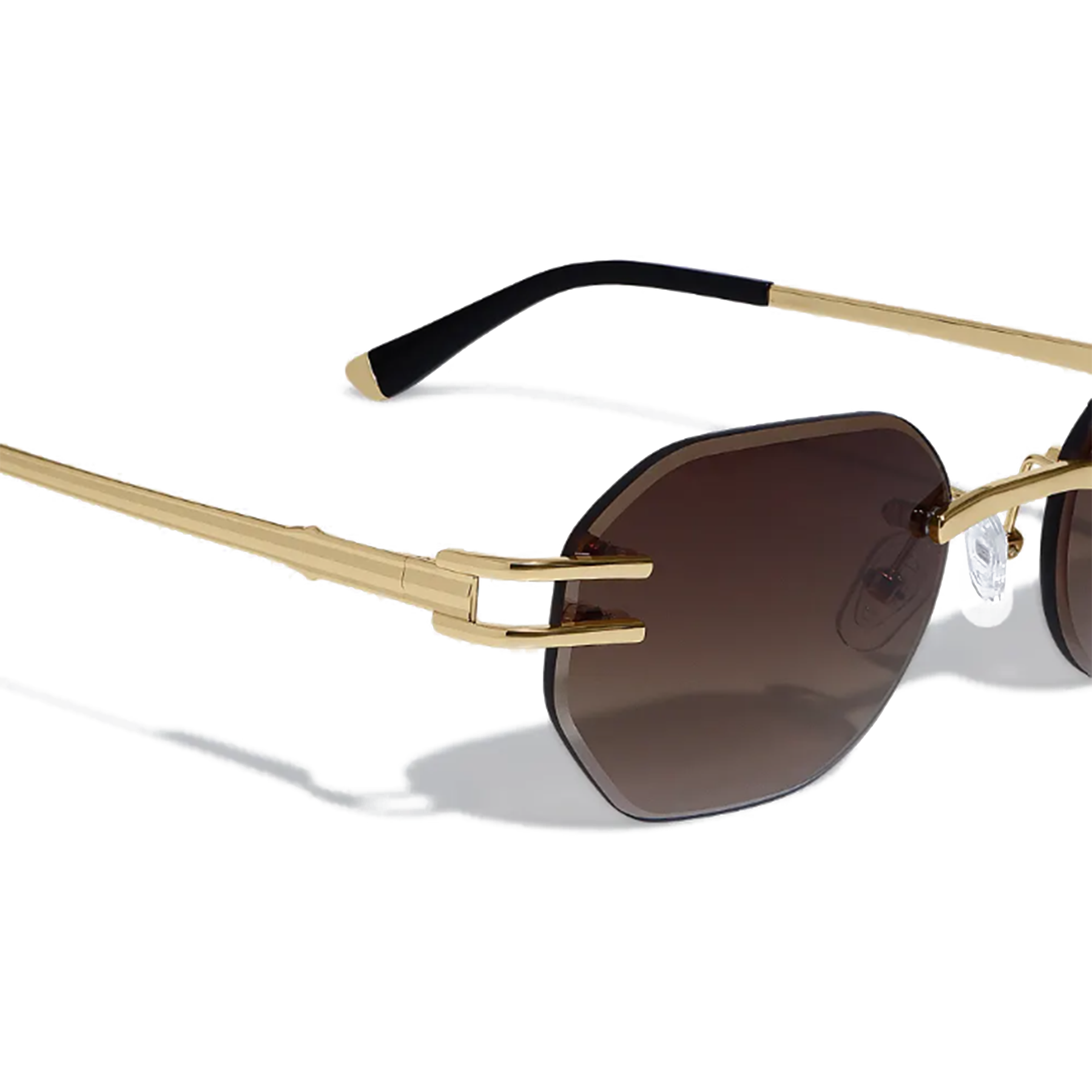 Dore Rectangle Rimless Sunglasses Sunglasses Cossino