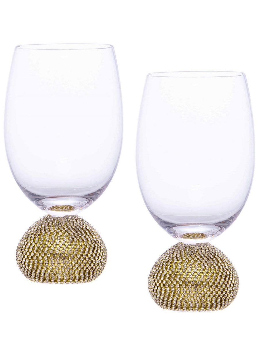 Viva by VIETRI Rainbow Jewel Tone Assorted Martini Glasses, Set of 4