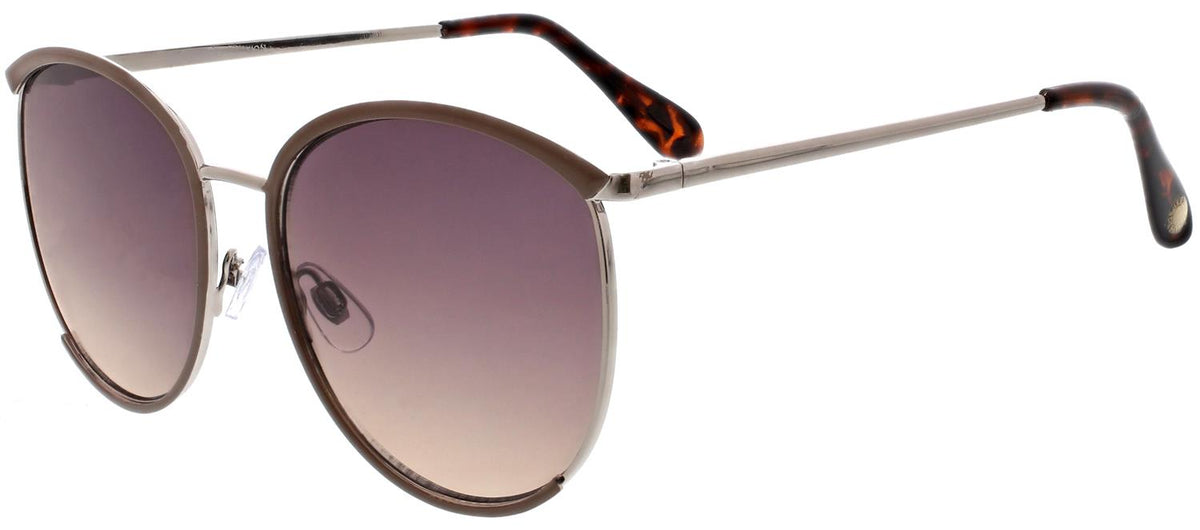 French Accent Full-Rim Frame Oversized Sunglasses For Men (Black, OS)