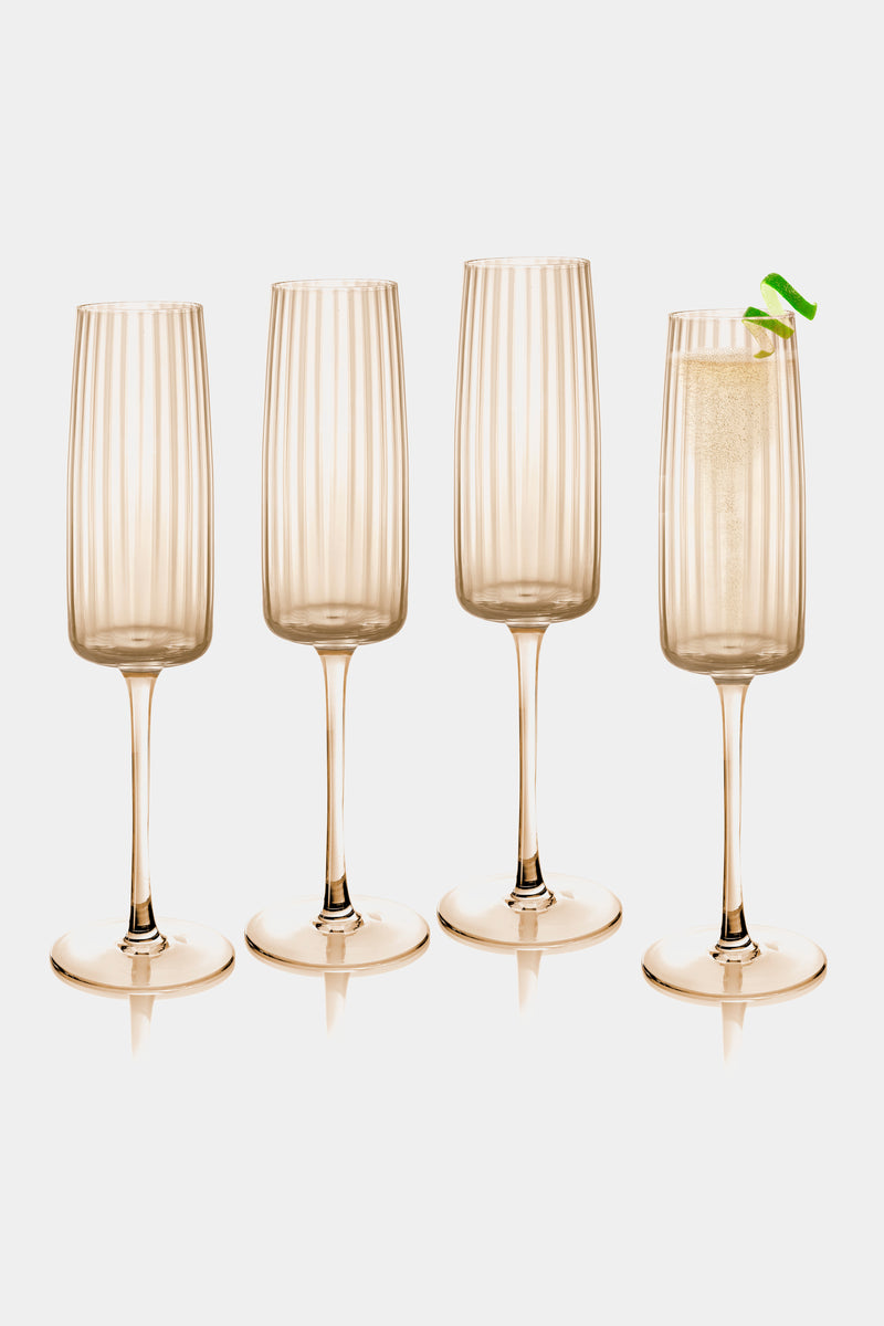 Sachi Cocktail / Martini Glasses, Set of 4 by Zodax