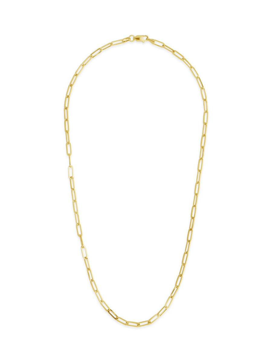 SF Fine 14K Paperclip Necklace in Gold | Lord & Taylor