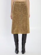 ELEN SUEDE SKIRT ARMA GREEN 34