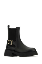 BLACK LEATHER TIA ANKLE BOOTS Ferragamo BLACK 6+