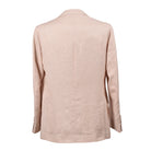 Papaya wool linen suit by Brunello Cucinelli, side view