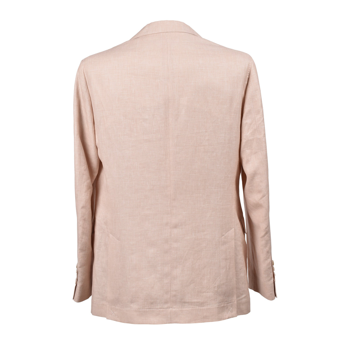 Papaya wool linen suit by Brunello Cucinelli, side view