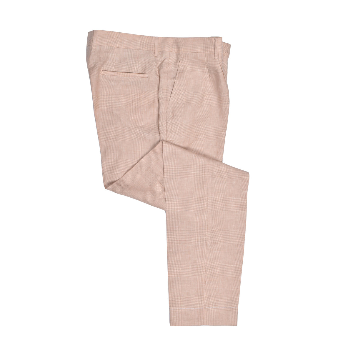 Papaya wool linen suit by Brunello Cucinelli, detail of interior lining