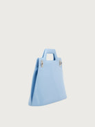 Light blue Salvatore Ferragamo bag with cut-out handle detail