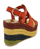 Salvatore Ferragamo Renee espadrille braided jute wedge heel detail