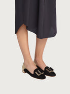 Salvatore Ferragamo Hausen 10 ballet flat sole and construction detail
