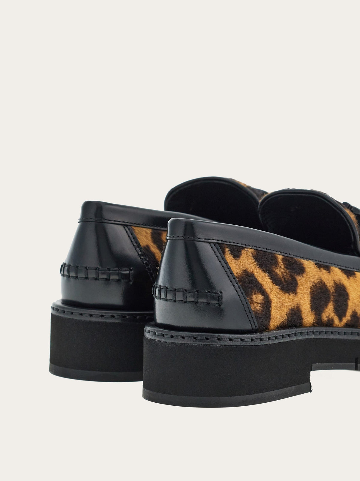 Salvatore Ferragamo Ofelia loafer showing Gancini hardware detail at instep