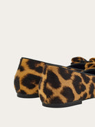 Leopard-print Salvatore Ferragamo Siwar ballet flat, rear view