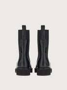 Black leather Salvatore Ferragamo Rook Chelsea boot, opposite side view