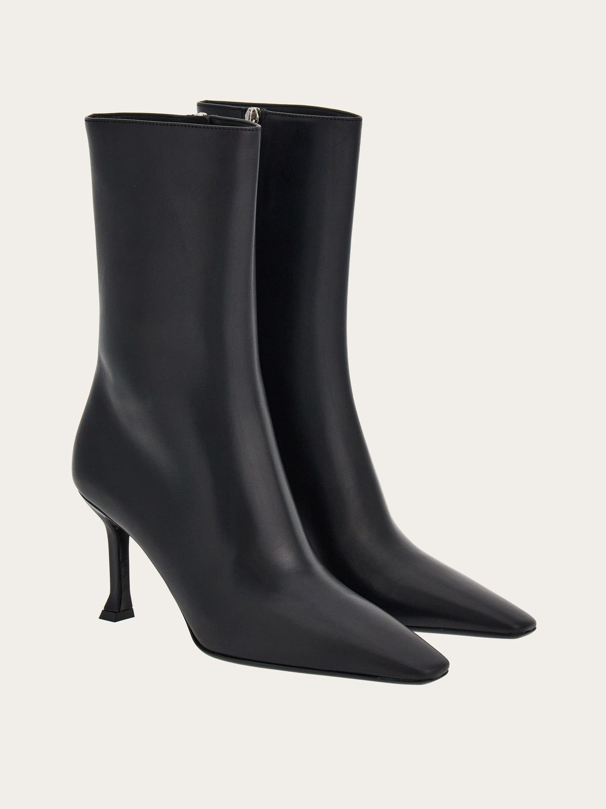 Black Salvatore Ferragamo Selema Z ankle bootie, opposite side view