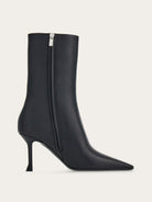 Black Salvatore Ferragamo Selema Z bootie sole and heel detail