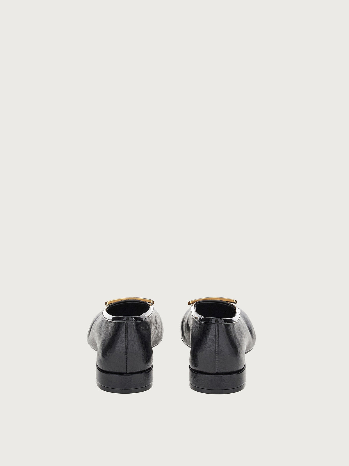 Black Salvatore Ferragamo Myrna ballet flat, top view