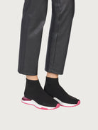 Black Salvatore Ferragamo Ninette sneaker, rear view