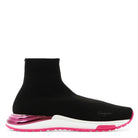 Black Salvatore Ferragamo Ninette sock sneaker, sole view