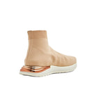 Beige Salvatore Ferragamo Ninette slip-on sneaker, three-quarter view
