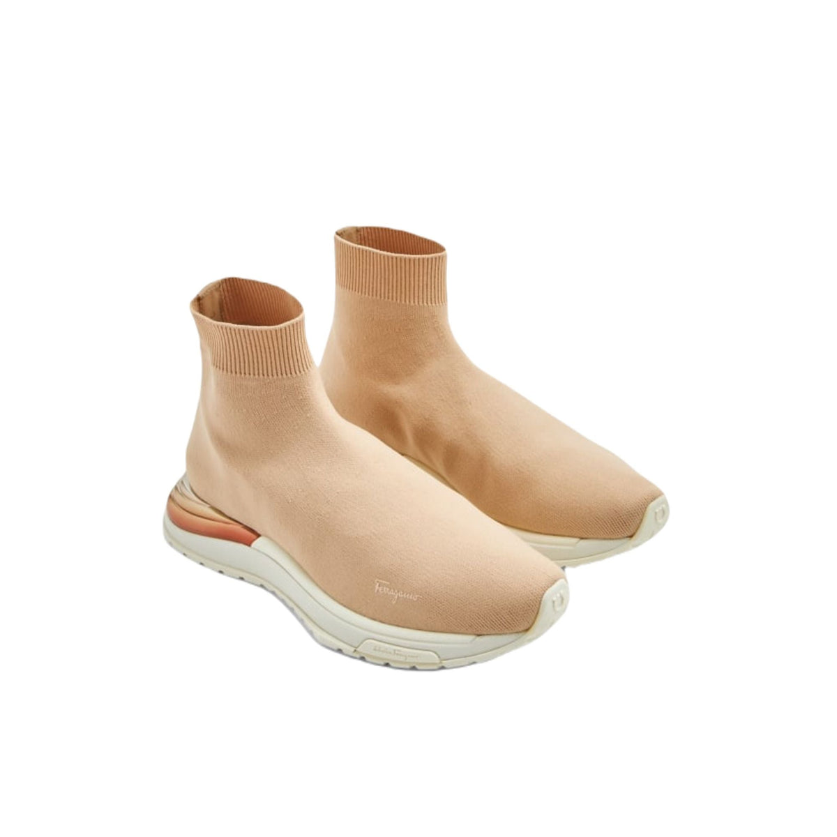 Beige Salvatore Ferragamo Ninette slip-on sneaker, alternate angle