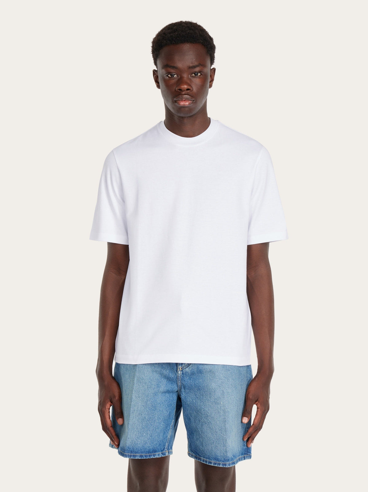 White Salvatore Ferragamo t-shirt, back view