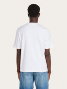 White Salvatore Ferragamo crew-neck t-shirt, side view